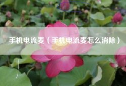 手机电流麦（手机电流麦怎么消除）