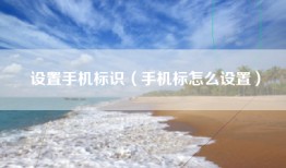 设置手机标识（手机标怎么设置）
