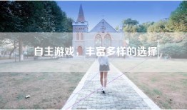 自主游戏，丰富多样的选择