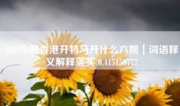 2024今晚香港开特马开什么六期｜词语释义解释落实 0.415150777