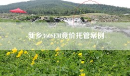 新乡360SEM竞价托管案例